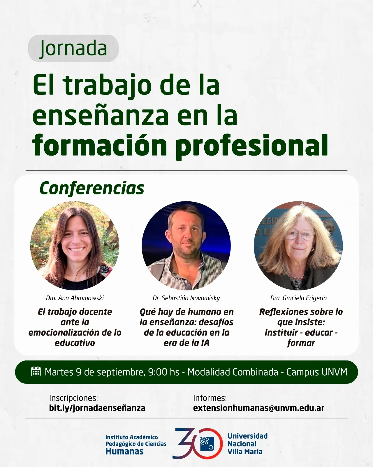 Enseñar para transformar: jornada abierta en la UNVM