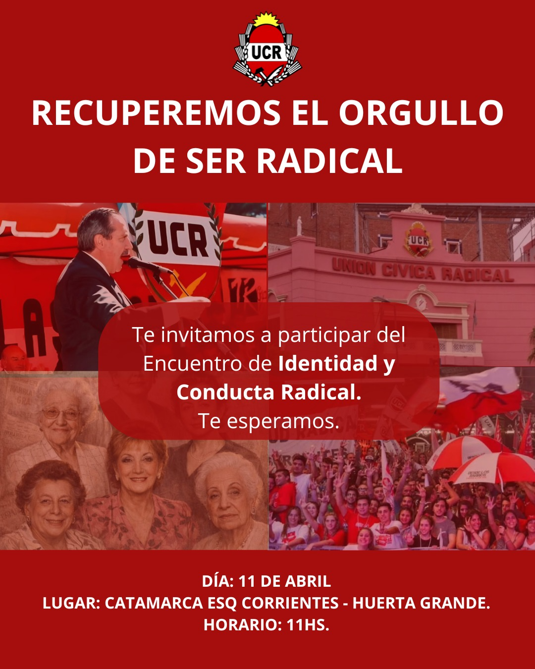 UCR, identidad y conducta, la línea interna que busca reorganizar el partido en Huerta Grande