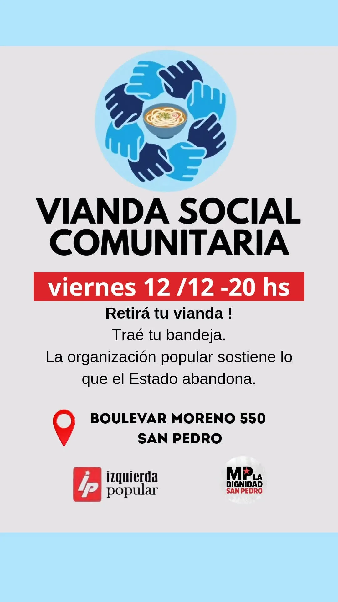 Cuando el barrio se organiza, el hambre retrocede