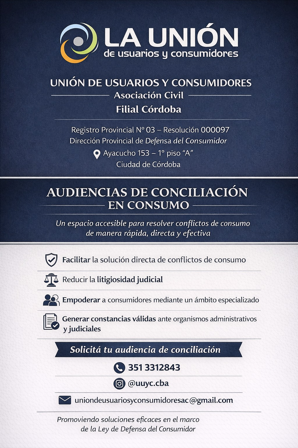 Audiencias de conciliación, una herramienta innovadora para fortalecer la defensa del consumidor