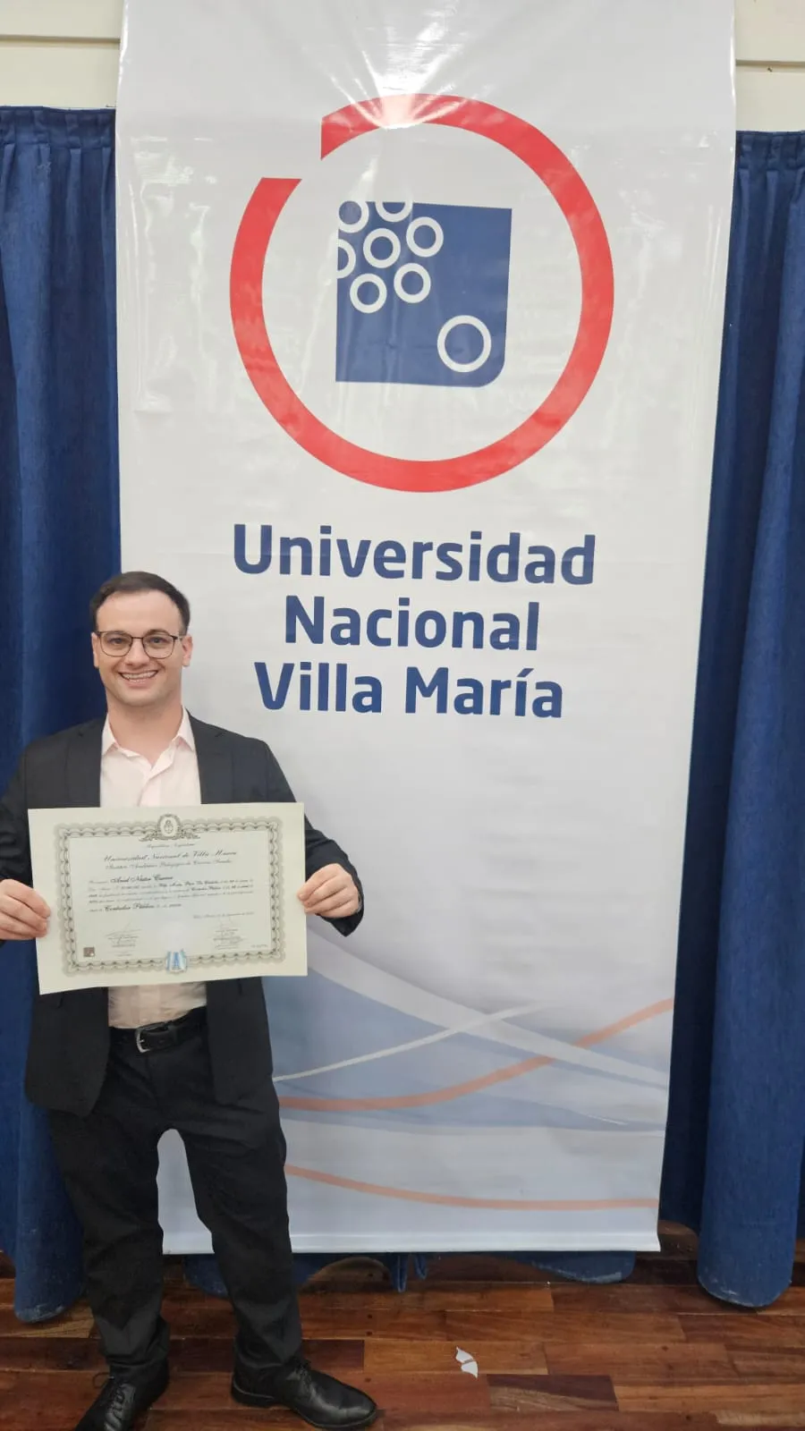 La voz de Ariel Carrer y el orgullo de ser de la UNVM