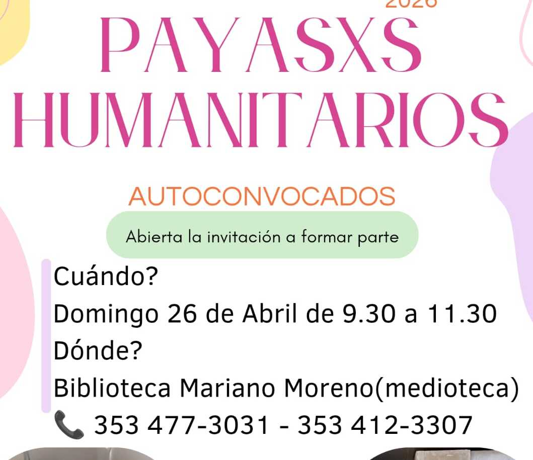 Payasxs humanitarios, una propuesta solidaria que convoca a Villa María