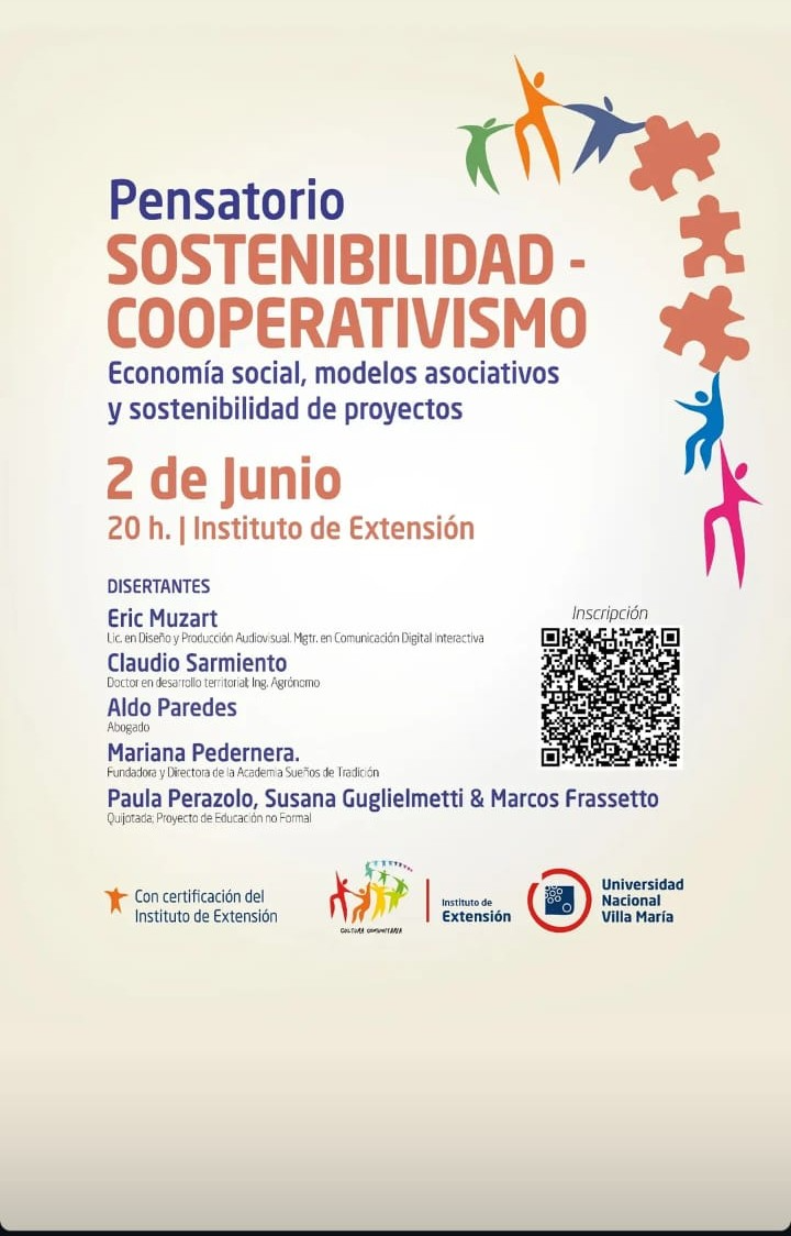 Modelos asociativos y desarrollo local, la UNVM convoca a un nuevo pensatorio