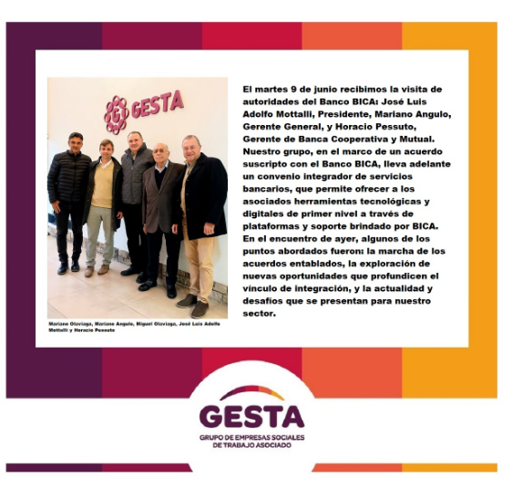 GESTA y Banco BICA fortalecen una alianza para ampliar servicios financieros al sector cooperativo