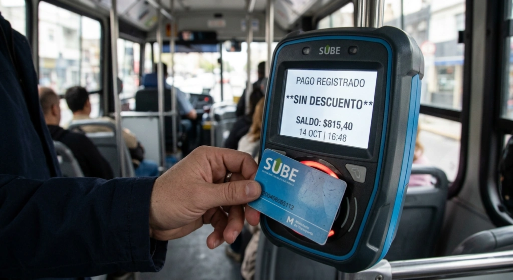 Red SUBE: menos descuentos y más costo para quienes combinan transportes