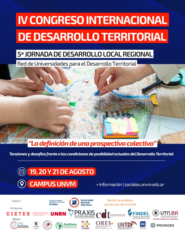 Desarrollo territorial y economía social: Villa María será punto de encuentro para pensar el futuro desde lo colectivo