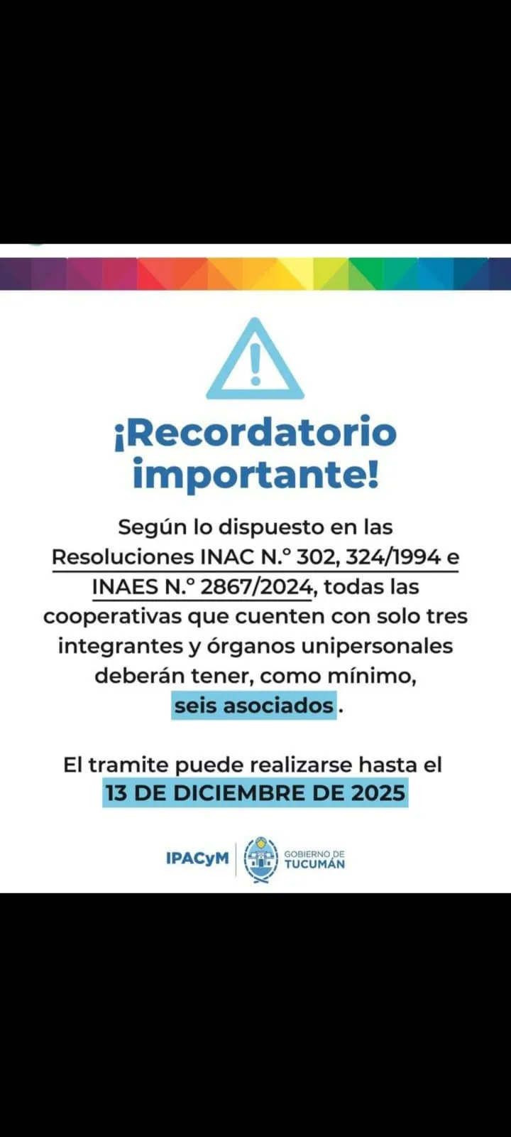 La letra chica del INAES: las cooperativas deberán tener al menos seis asociados